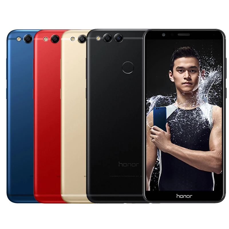 Global ROM huawei Honor 7X4 ГБ 32 5 93 &quotOcta Core Android 7 0 полный вид экран ОТА мобильный телефон