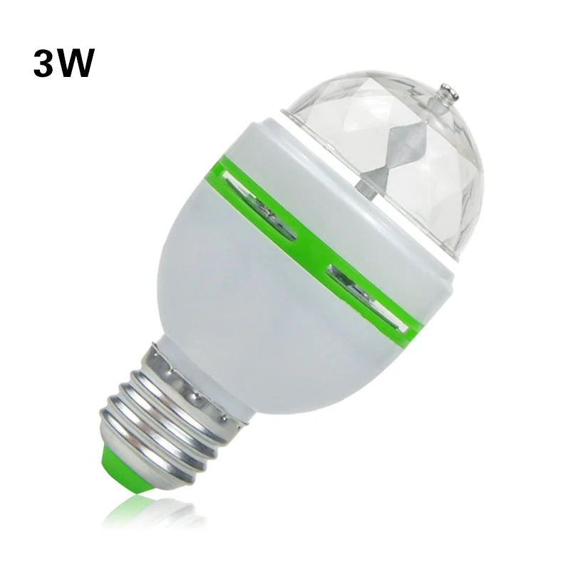 AC85V-265V красочный Авто вращающийся 3 Вт 6 Вт RGB светодиодный светильник вечерние лампы Диско Мини RGB светодиодный ночной Светильник DJ вечерние танцевальный светильник - Испускаемый цвет: 3W RGB