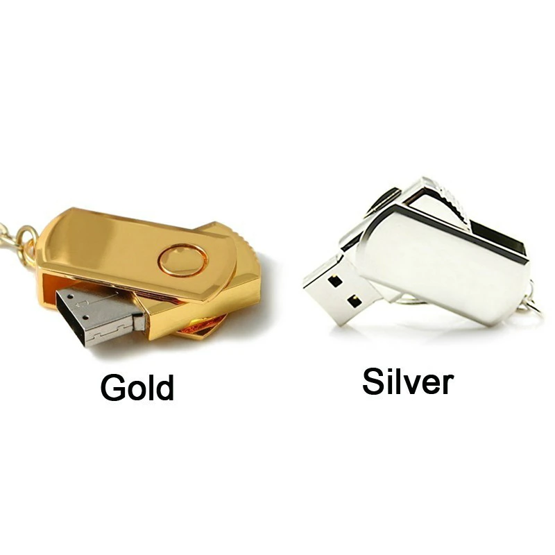 Usb флеш накопитель 4Гб серебро жира 8 Гб из золотистого металла 16GB ключ 32 64 флэш