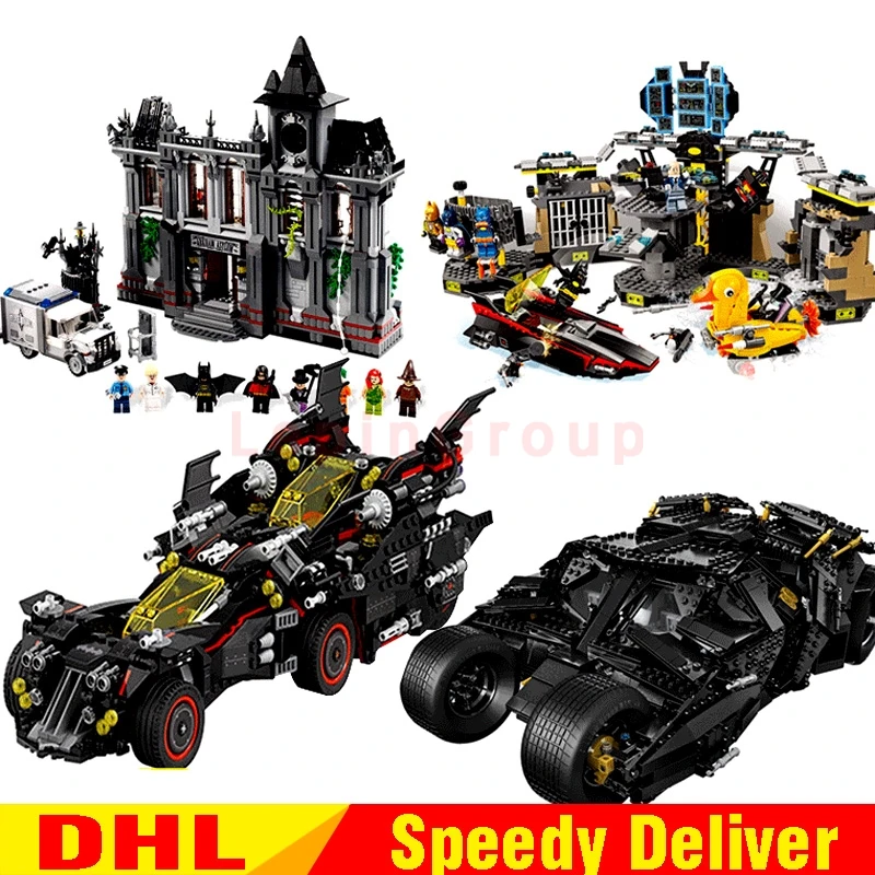 LP 07077 07044 07052 07060 Batcave Break in настоящий блок marvel LPed игрушки Бэтмен 70917 70909 76023 1037|Блочные