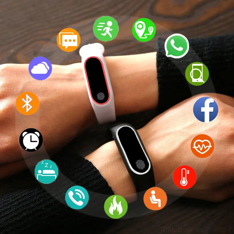 Спортивный Браслет Смарт-часы для женщин и мужчин Android IOS смарт-часы фитнес-трекер