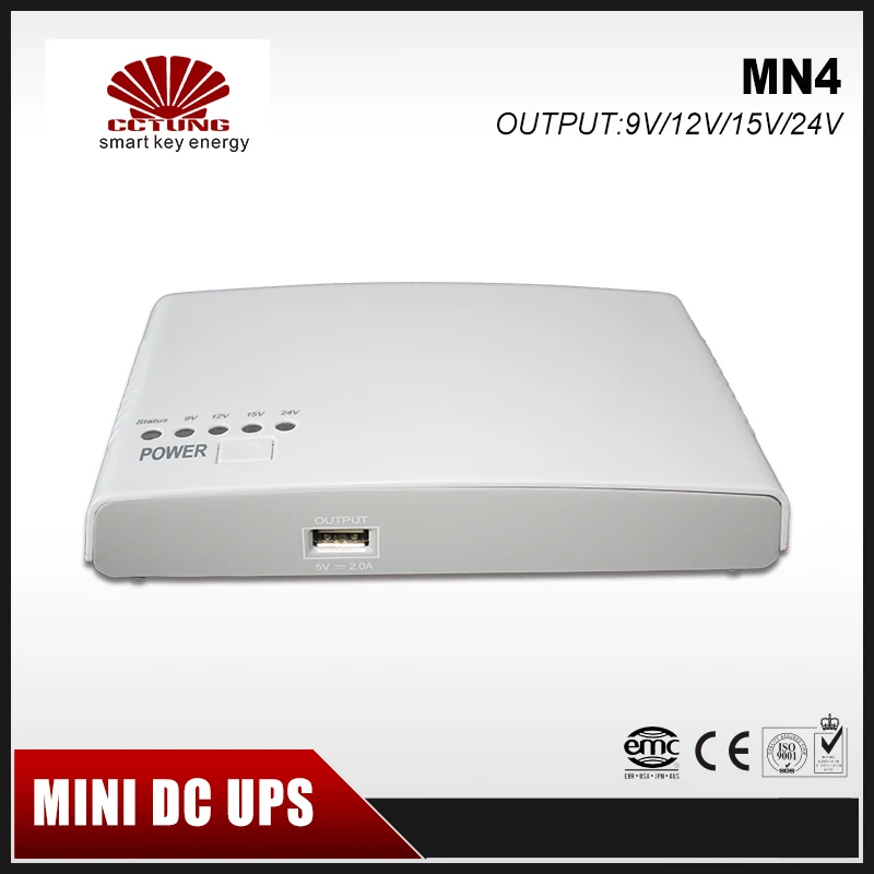Мини Портативный UPS с 110-240V Вход при напряжении 9 В/12/15/24 V Выход 8800 мА/ч, литий batterybuilt-в-в для универсальной камеры видеонаблюдения и модем оборудование