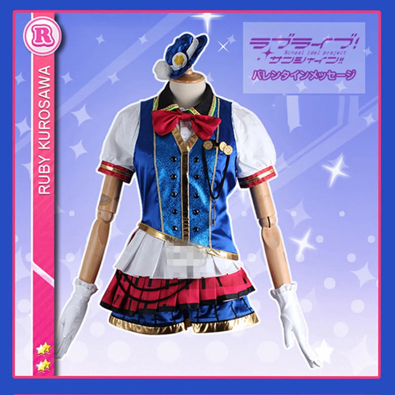 Вечерние платья для косплея Lovelive sunshine Aqours Happy train You/Riko/Mari/Kanan/Yoshiko/Ruby/Dia/Kunikida/Chika