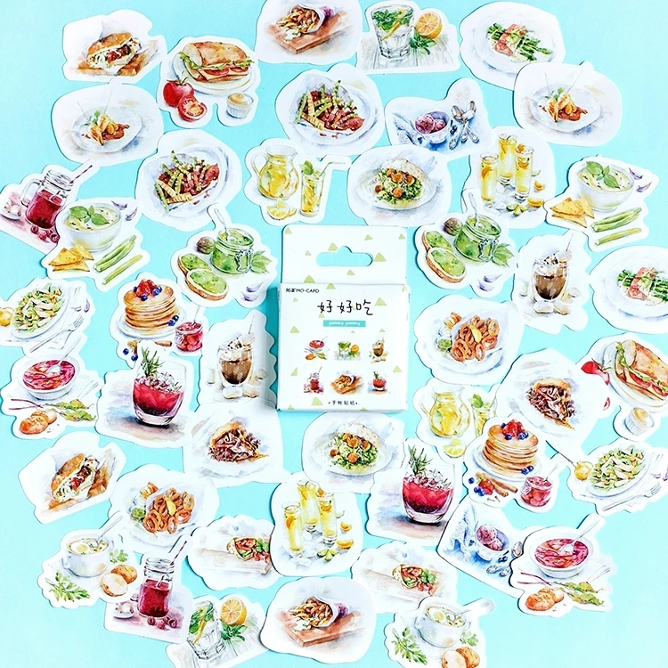 46 шт./упак. с принтом Yummy коллекции дневник Бумага Стикеры ярлык &quotсделай сам&quot