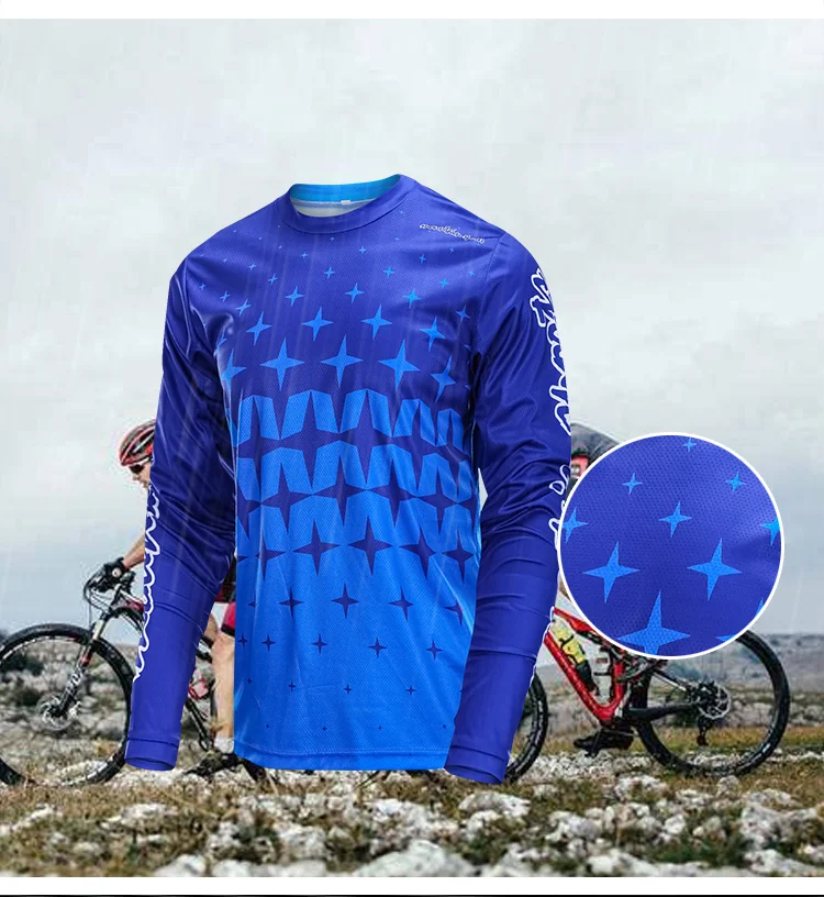 Outto Велоспорт Джерси Горные быстросохнущие мотокросса Джерси дышащий mtb Велоспорт Мужская Джерси велосипед рубашка