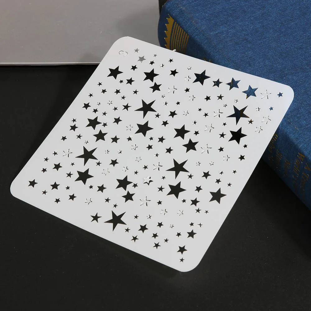 1pc 13*13 Gypsophila Stencils DIY home decoration drawing Laser cut template Wall Stencil Painting for Wood Tiles Fabric - купить по