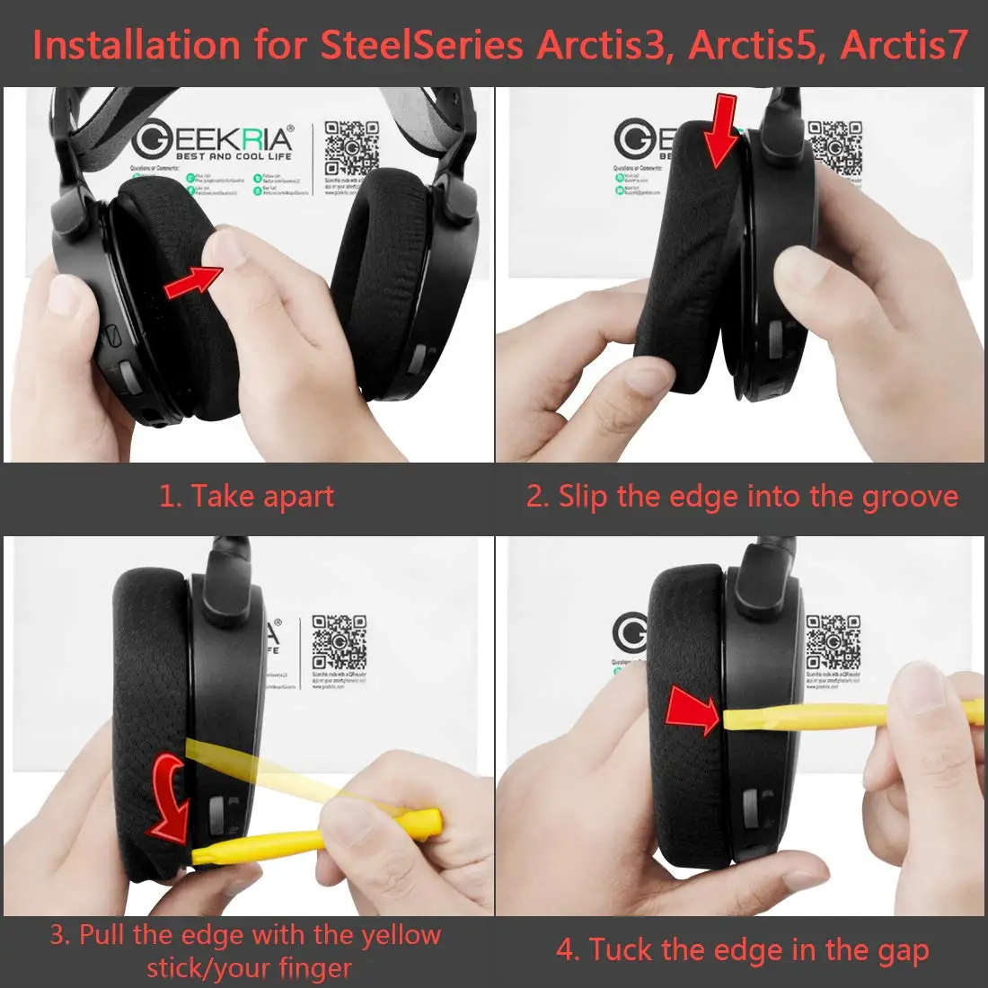 1 пара сменных амбушюров для наушников SteelSeries Arctis Pro амбушюры ушей накладки