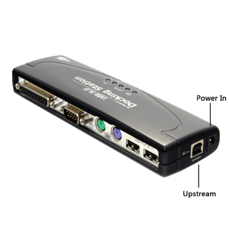 9 в 1 USB 2.0 ПК док-станция с ps2 и параллельный последовательный принтер Порты