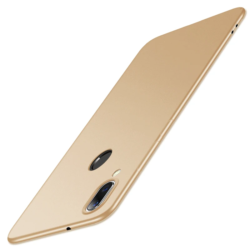 Чехол для redmi note 7, чехол, Твердый Чехол, Mofi,, pc, для xiaomi redmi note 7, чехол, однотонный, fundas redmi note 7, чехол - Цвет: gold