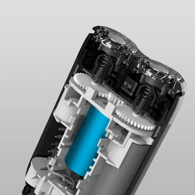 Xiaomi Mijia электробритва для мужчин, мини бритва IPX7, Водонепроницаемая бритва для бороды, бритва с двойным кольцом, перезаряжаемая бритва с USB
