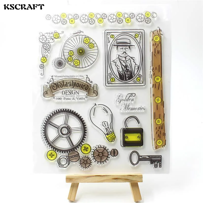 KSCRAFT воспоминания прозрачный силиконовый штамп/печать для DIY