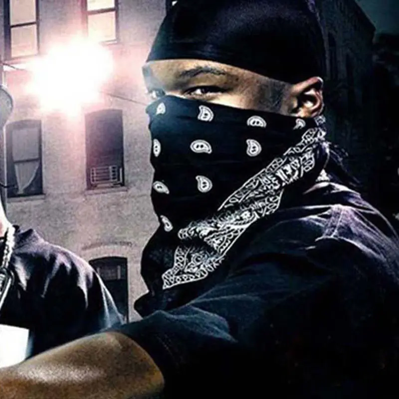 Бандана унисекс для мужчин и женщин хлопковая двухсторонняя Байкерский