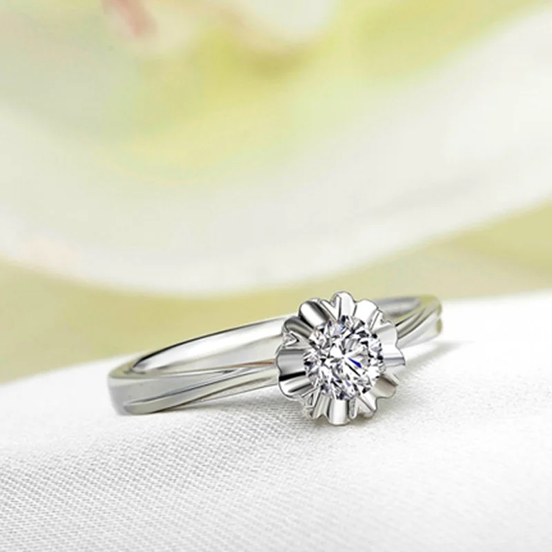 Женское Обручальное Кольцо Charles Colvard из натурального белого золота 18 К 0 3ct VS D color