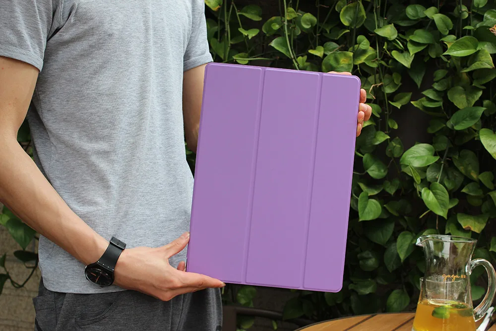 Ультра тонкий умный чехол-накладка для Apple iPad Air 2 iPad 6 из искусственной кожи, складной чехол-книжка с функцией автоматического пробуждения/сна