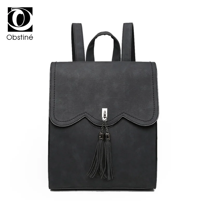 Повседневное Для женщин рюкзак Ленточки одноцветное сумка портфель из