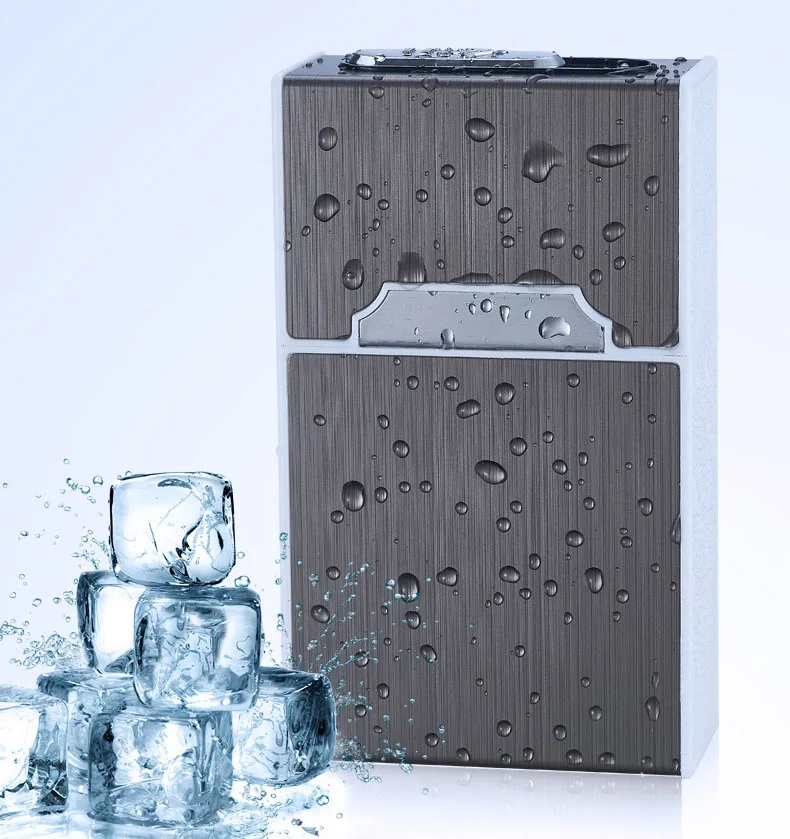 Алюминиевый пластиковый чехол для портсигара 8 мм с USB-зажигалкой 100*60*29 | Дом и сад