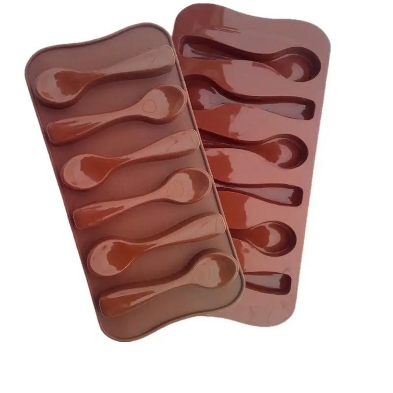 Ложки в форме шоколада силиконовая форма для льда D504|chocolate mold|silicone chocolate moldmolde silicone