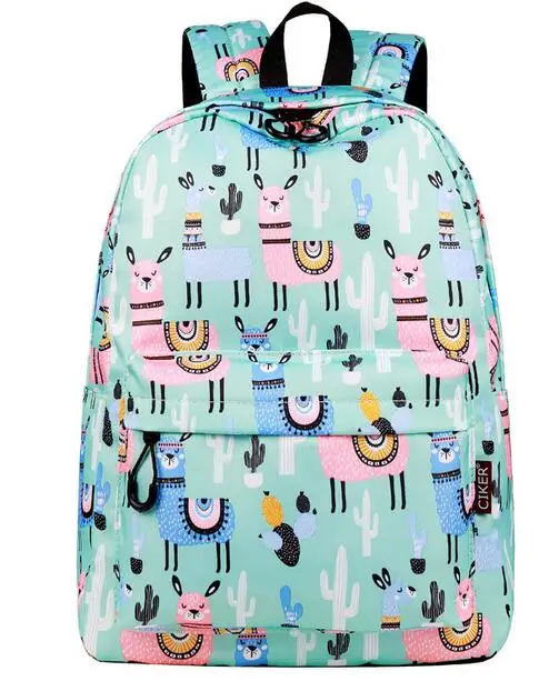 Школьный ранец Joyloading в стиле преппи с мультипликационным принтом альпака рюкзак