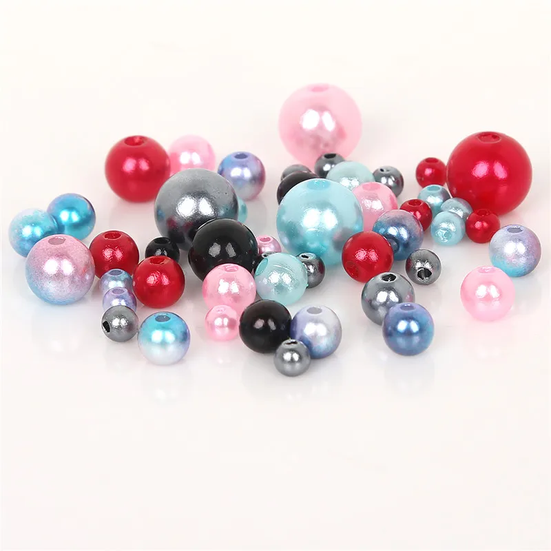 4mm-10mm Approx 350pcs/bag Random Mix ABS Pearl Imitation Plastic Beads For Arts Sewing DIY Apparel Fabric Garment | Дом и сад