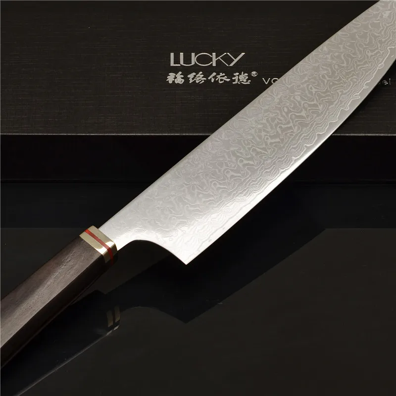 8 дюймов кухонный нож шеф повара дамасский японский VG10 Дамасская сталь Gyuto Кливер