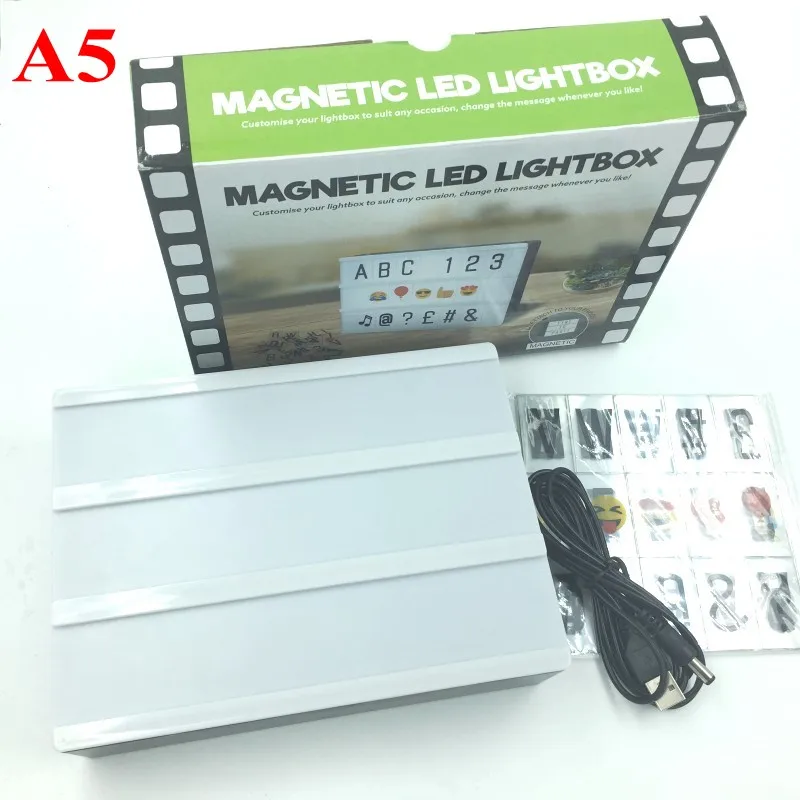 With Diy Letters Table Lamp A5 A6 Cinematic Light Box Aa Battery Art Desk Lights Gifts Bedroom Decor