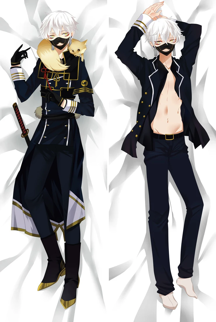Аниме Touken Ranbu Hanamaru персонажи красивый мальчик цурумару кунинага дакимакура