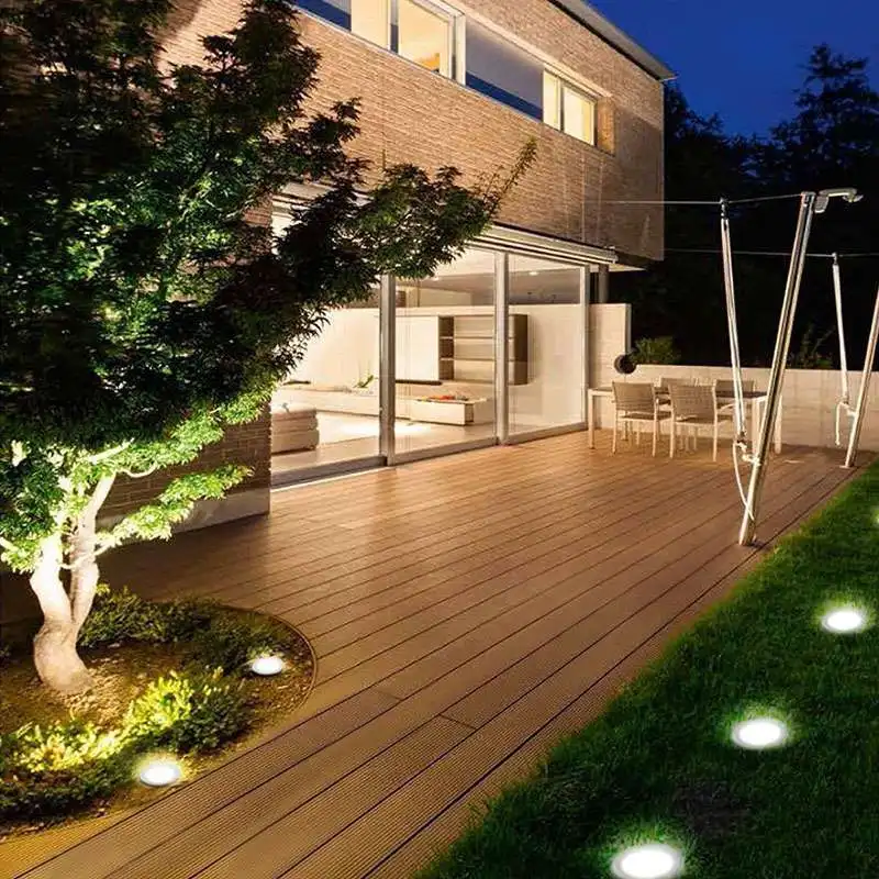 

2 Pack 16 LED Solar Ground Lamp Buried Garden Light Waterproof Sensor Outdoor Path Way Light Decking Luz Solar Led Para Exterior