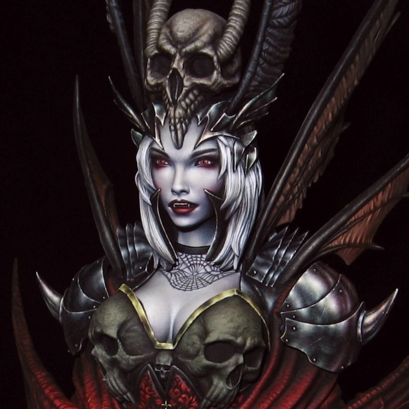 

1/10 Resin bust model kit vampire pricess science fiction subject XX172D