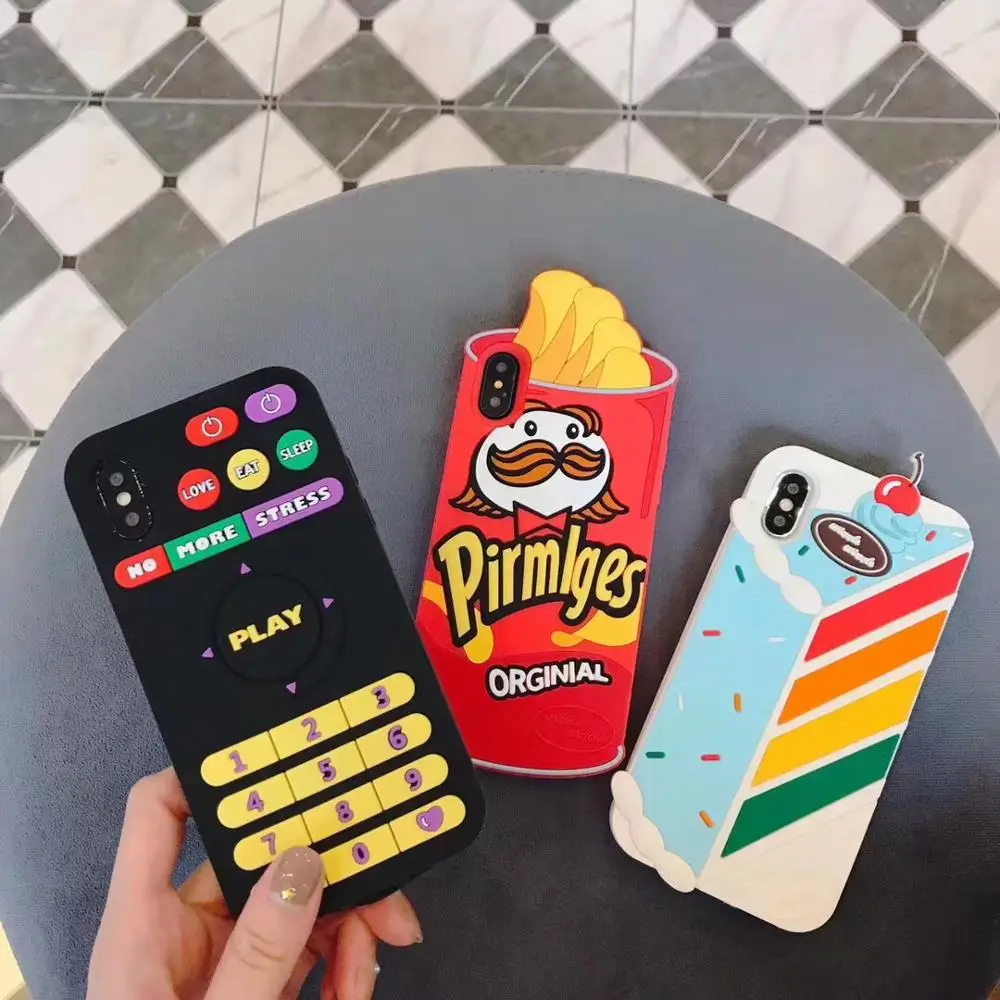 Брендовый уникальный чехол для телефона Popcorn мягкий силиконовый iPhone11 Xsmax 6s 8plus 7plus