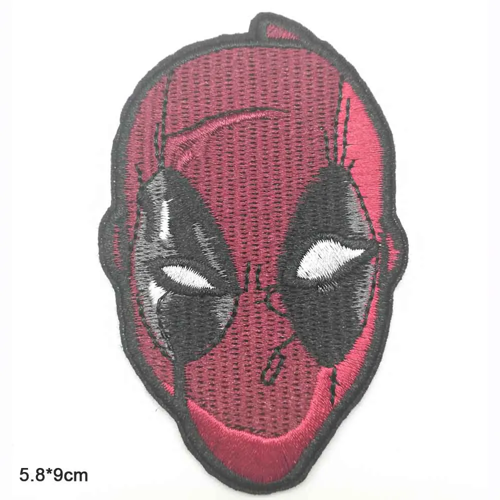Dead Pool DP полностью вышитые железные нашивки для одежды, наклейки для одежды, одежды