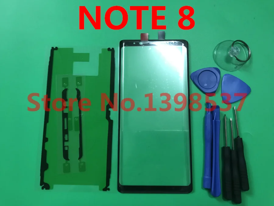 Замена NOTE8 Оригинальный Новый ЖК передний сенсорный экран Внешний стеклянный