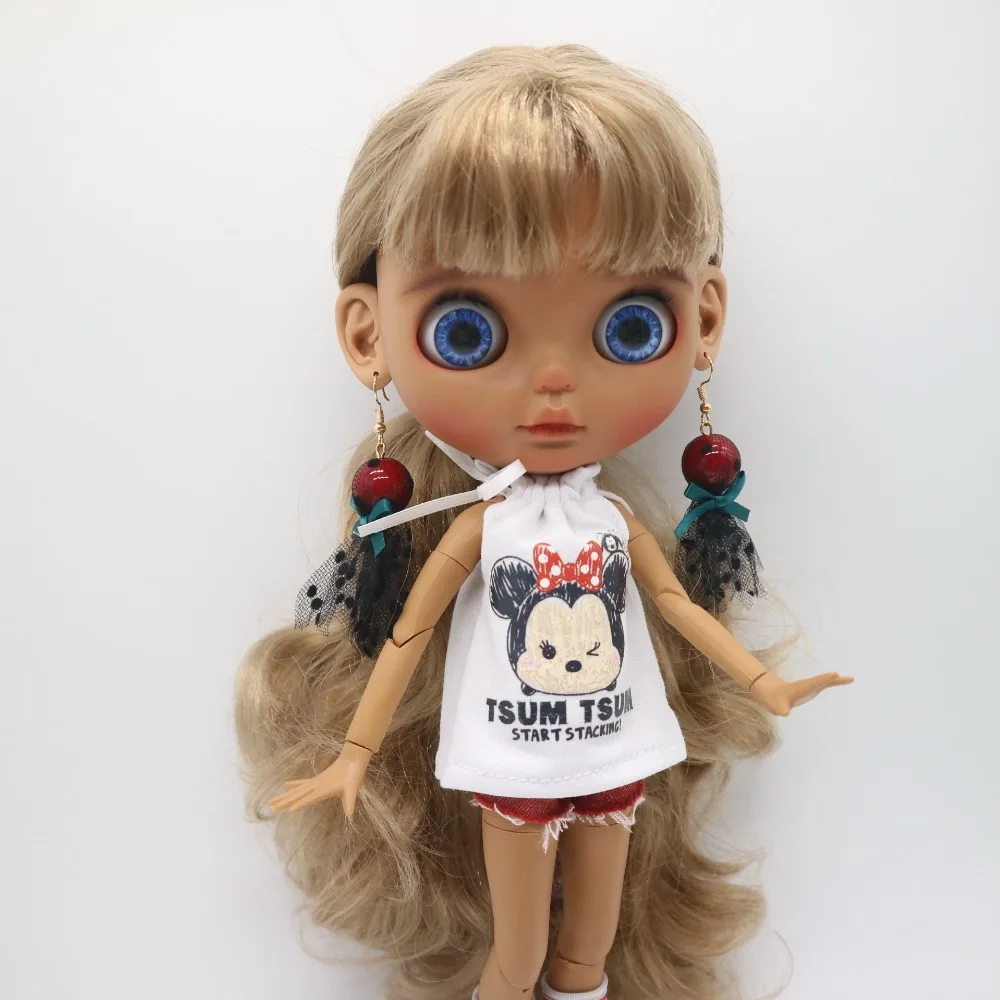 Рождественские серьги Blyth dolls аксессуары серьги|Куклы| |
