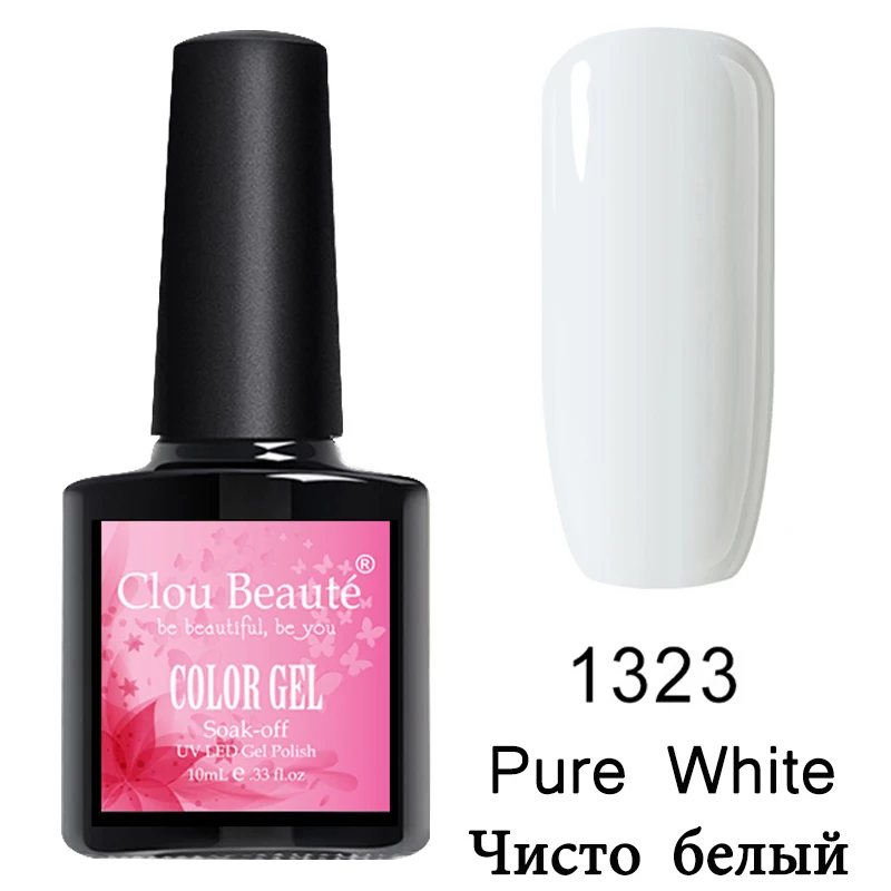 1323 Clou Beaute основа и верхнее покрытие 10 мл УФ гель лак для ногтей прозрачный впитывающий праймер Гель-лак для нейл-арта Маникюр TBB01 - Цвет: 1323