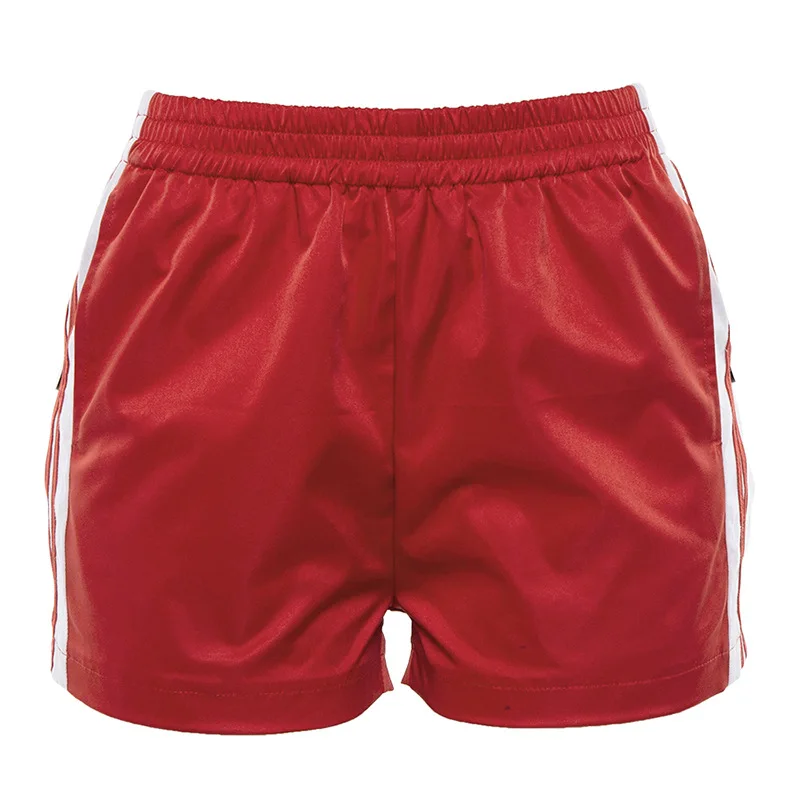 

New Arrival Side Split Casual Loose Patchwork Button Yoga Shorts Women Soft Sports Gym Shorts Running Fitness Workout Shorts