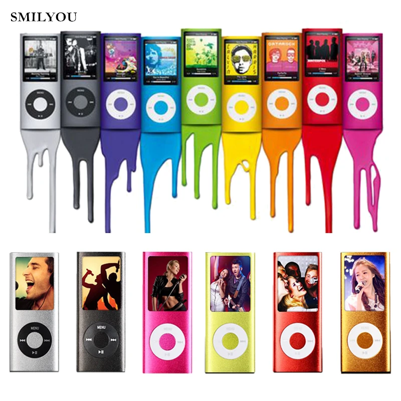 Популярный тонкий MP3 MP4 музыкальный плеер smilyou 1 8 дюйма ЖК дисплей ГБ 16 32 экран