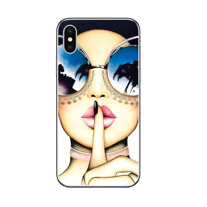 Модный очаровательный женский Мягкий силиконовый чехол для IPhone 5 5s SE 6 6s 7 8 PLUS X XR XS