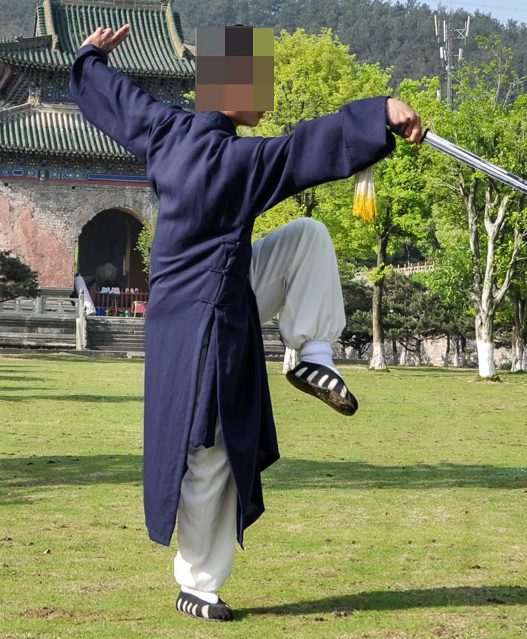 Унисекс 20 видов цветов льняной даосский халат топы для боевых искусств Тай Чи