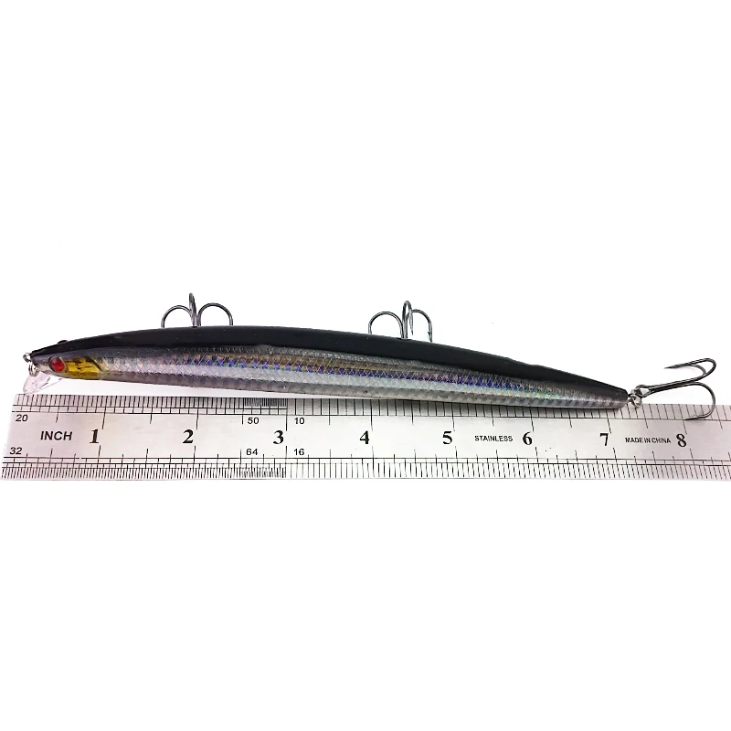 7.08'' Minnow Fishing Lure Quality Professional Hard Bait With 6 Hook Tackle 3D Eyes Crankbait Wobblers 18cm 22.9g | Спорт и