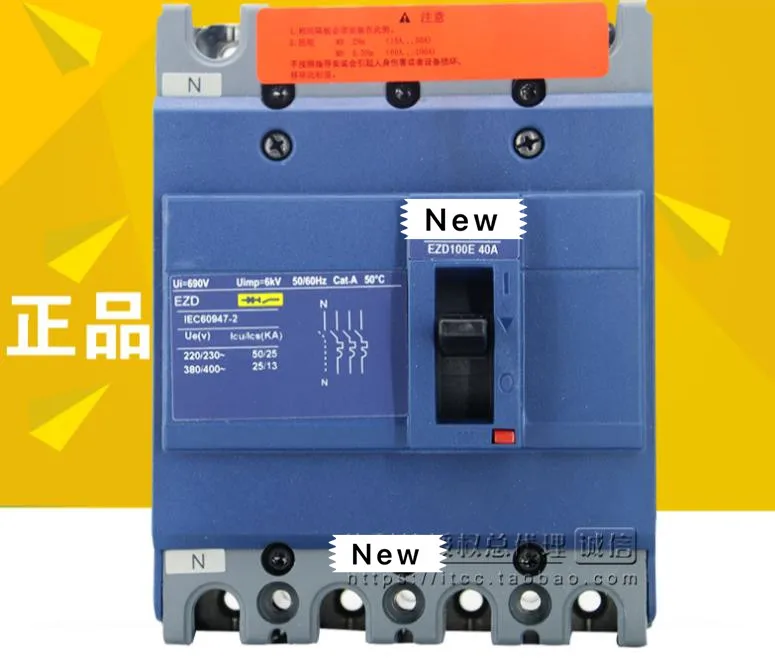 

100%New Original In box 1 year warranty EZD100E4100N 4P 100A