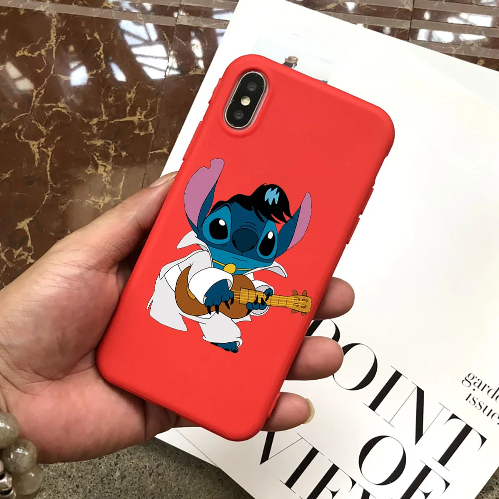 red-2632 Милые Мультяшные цветные силиконовые мягкие чехлы из ТПУ для телефонов iPhone5 5S se 6 6p 6s 7 8 Plus X XR Xs Max 11 11pro 11proMAX - Цвет: red-2632
