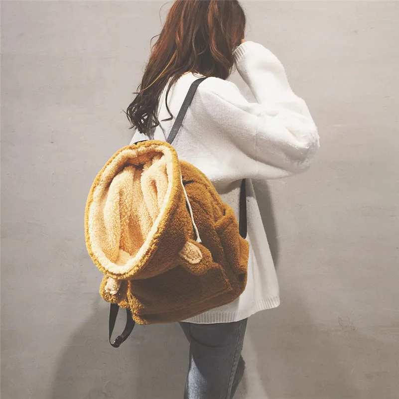 Модный плюшевый рюкзак для девочек модный большой емкости sac a dos enfant kawaii подарок