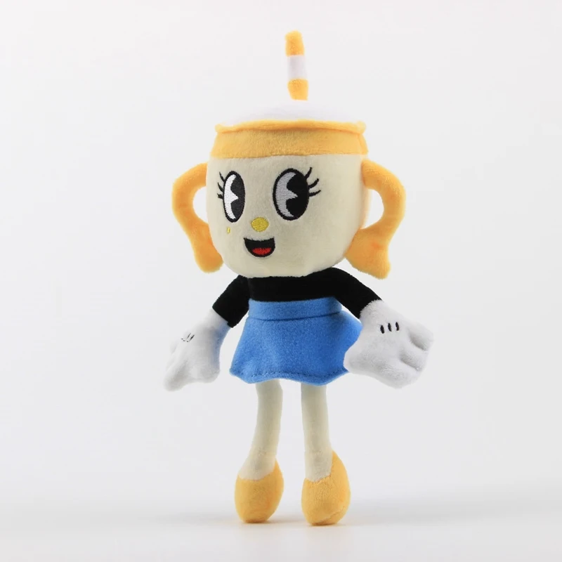 Cuphead плюшевые игрушки куклы Mugman The Chalice Мягкие плюшевые мягкие милые Мультяшные игрушки кукла детская Рождественская подарки на день рождения