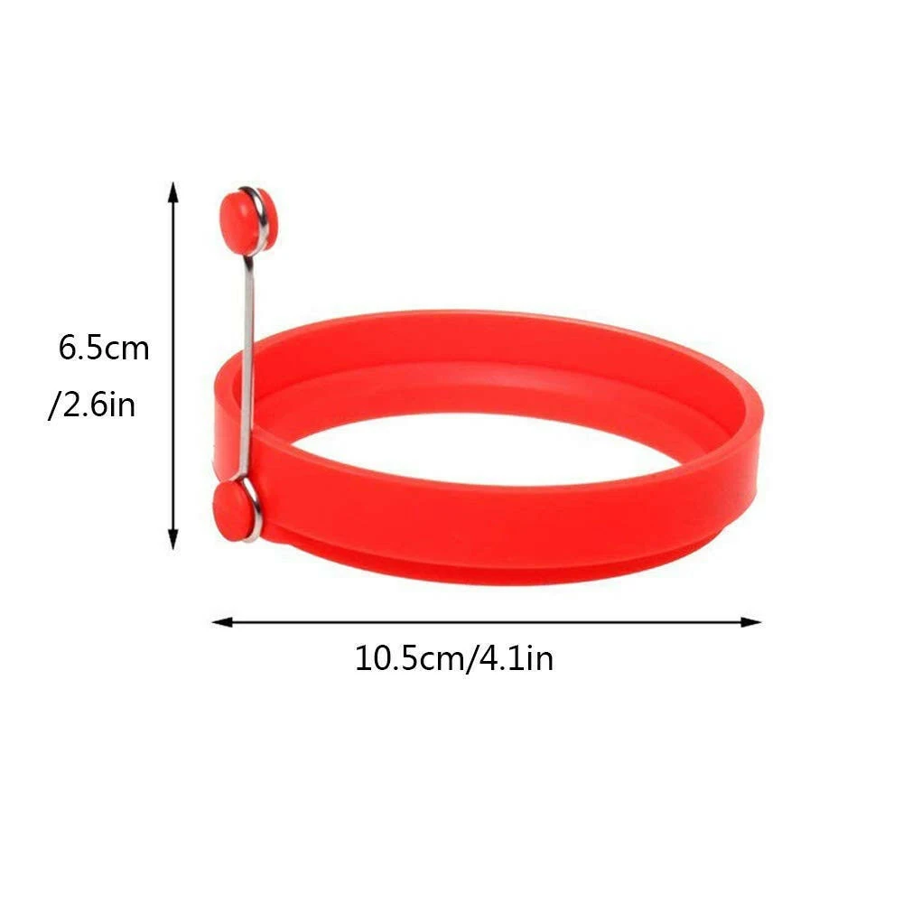 Silicone Fried Egg Pancake Ring Omelette Fried Egg Round Shaper Eggs Mould for Cooking Breakfast Frying Pan Oven Kitchen