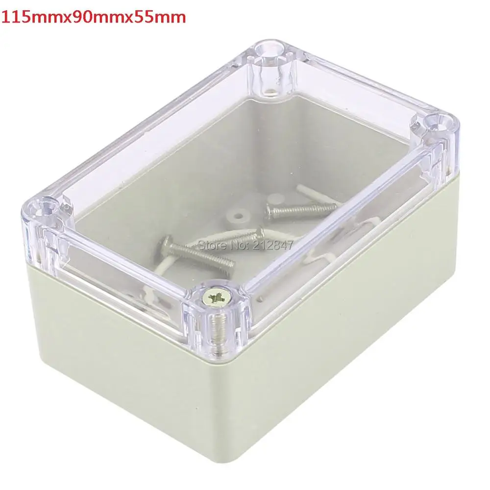 4,5" x 3,54" x 2,1"(115 мм x 90 мм x 55 мм) распределительная коробка из АБС-пластика Электрический корпус проекта прозрачный