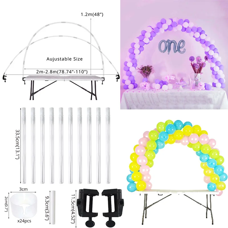 1set balloon arch 1 Набор Подставка для воздушных шаров воздушный шар "Конфетти" держатель с днем рождения украшения для вечеринки дети Гелиевый шар Свадебный декор принадлежности арка - Цвет: 1set balloon arch