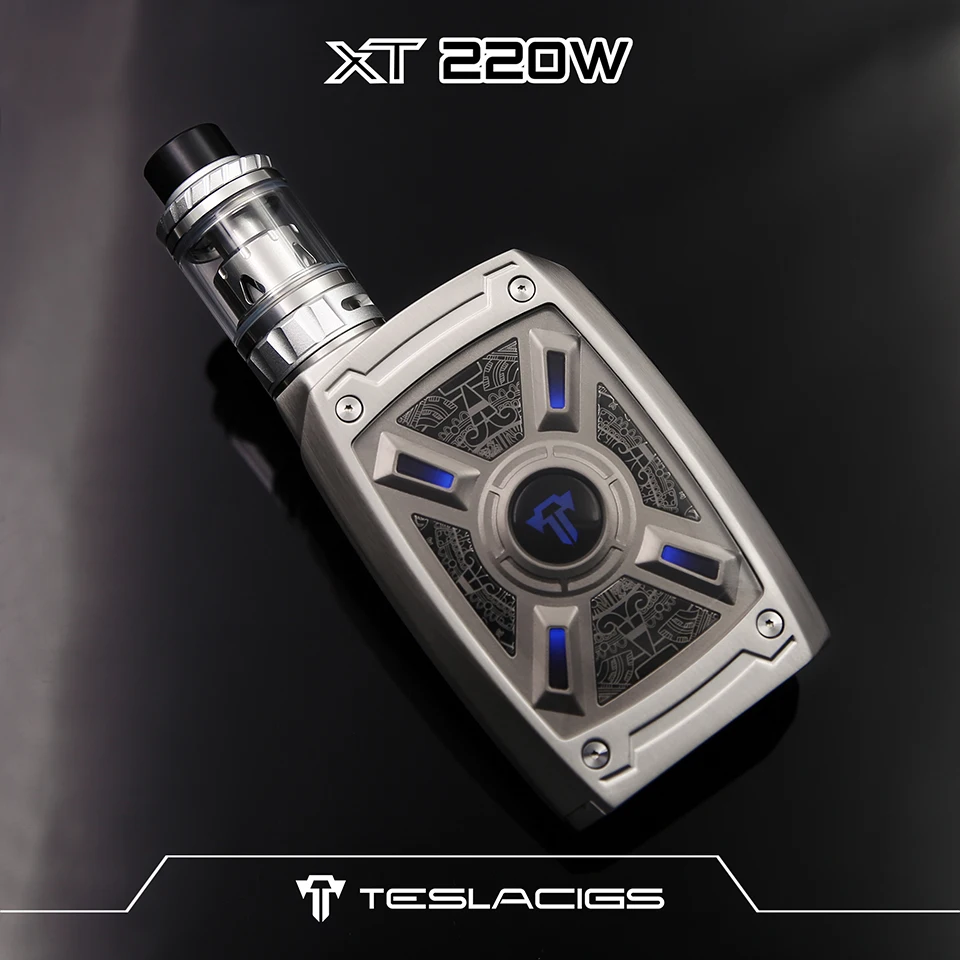 Оригинальный Tesla XT 220 Вт TC комплект Tallica мини атомайзер типа танк 4 мл Teslacigs коробка