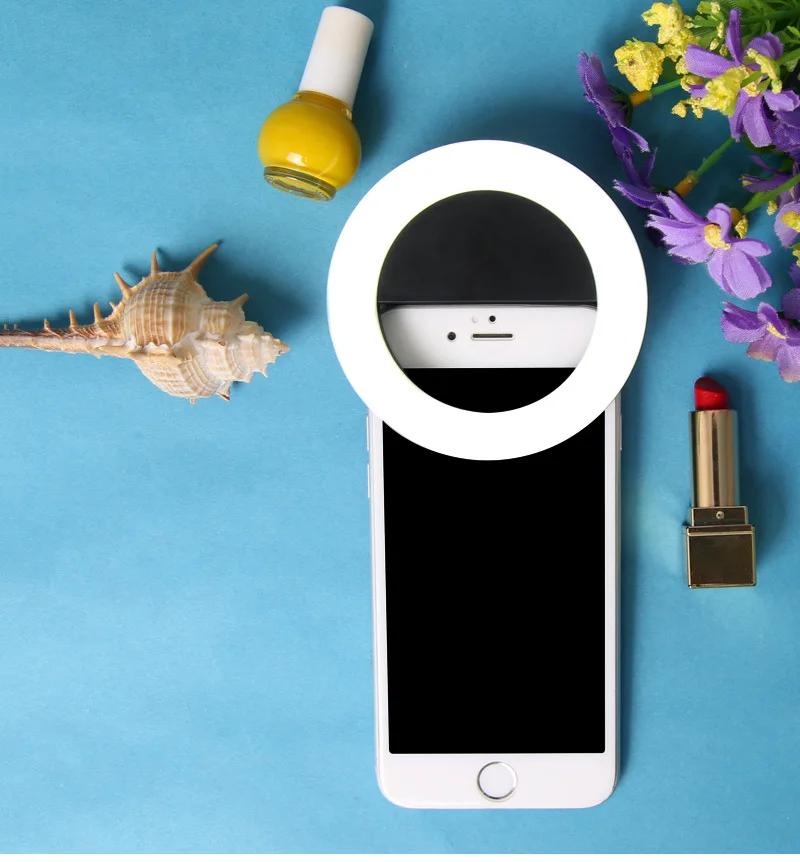 Универсальный USB зарядный телефонный светильник селфи портативная Вспышка светодиодная камера для iphone XS MAX с регулируемой яркостью Улучшенная фотография Мобильная вспышка