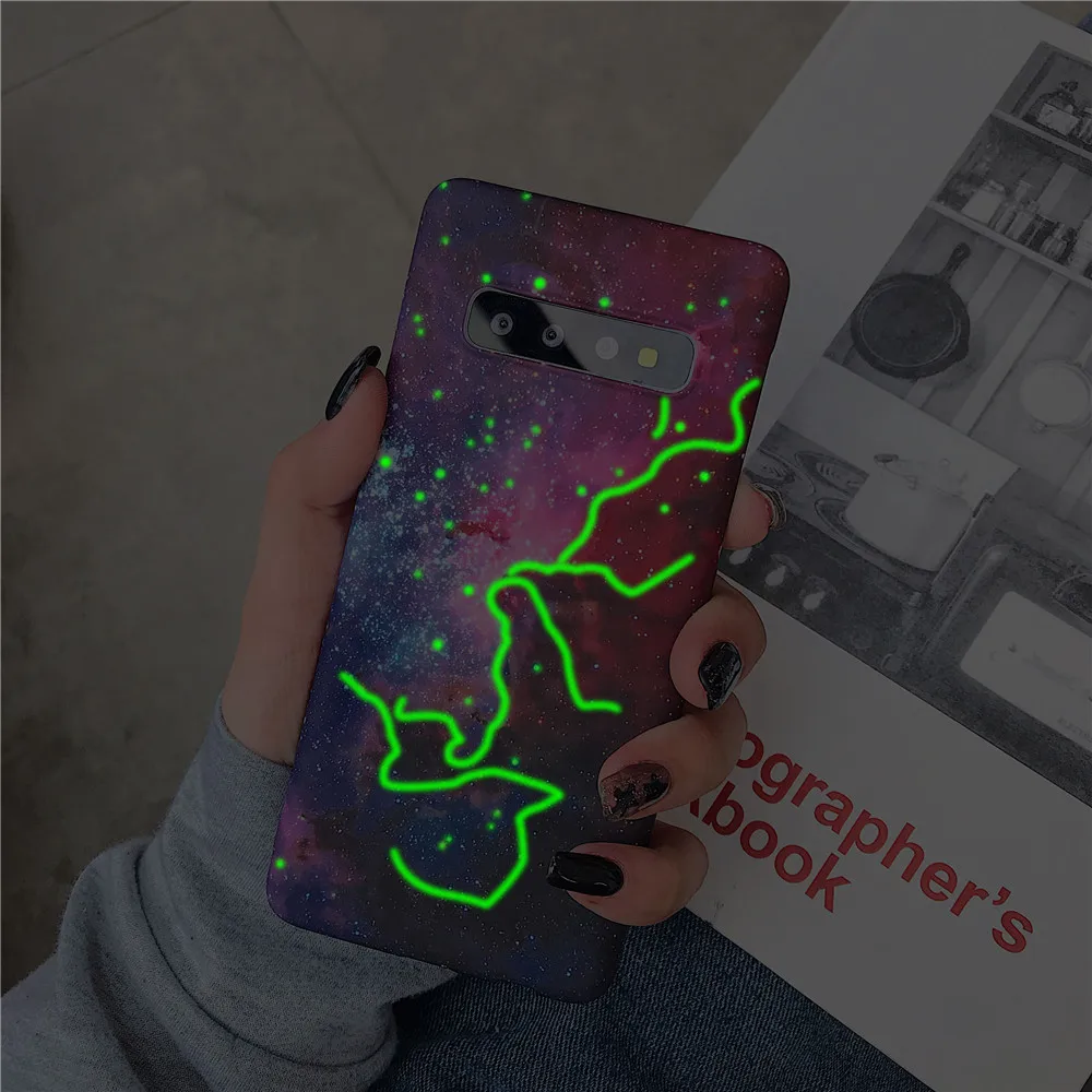 KISSCASE Starry Night Shine Case For iPhone 8 Plus 7 Star River Pattern Shining Hard XS Max XR X 6s |