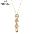 Todorova, Новое поступление, научные ювелирные изделия, ожерелье ДНК, биология, ожерелье с дизайном молекула, аксессуары для женщин, брендовые ювелирные изделия