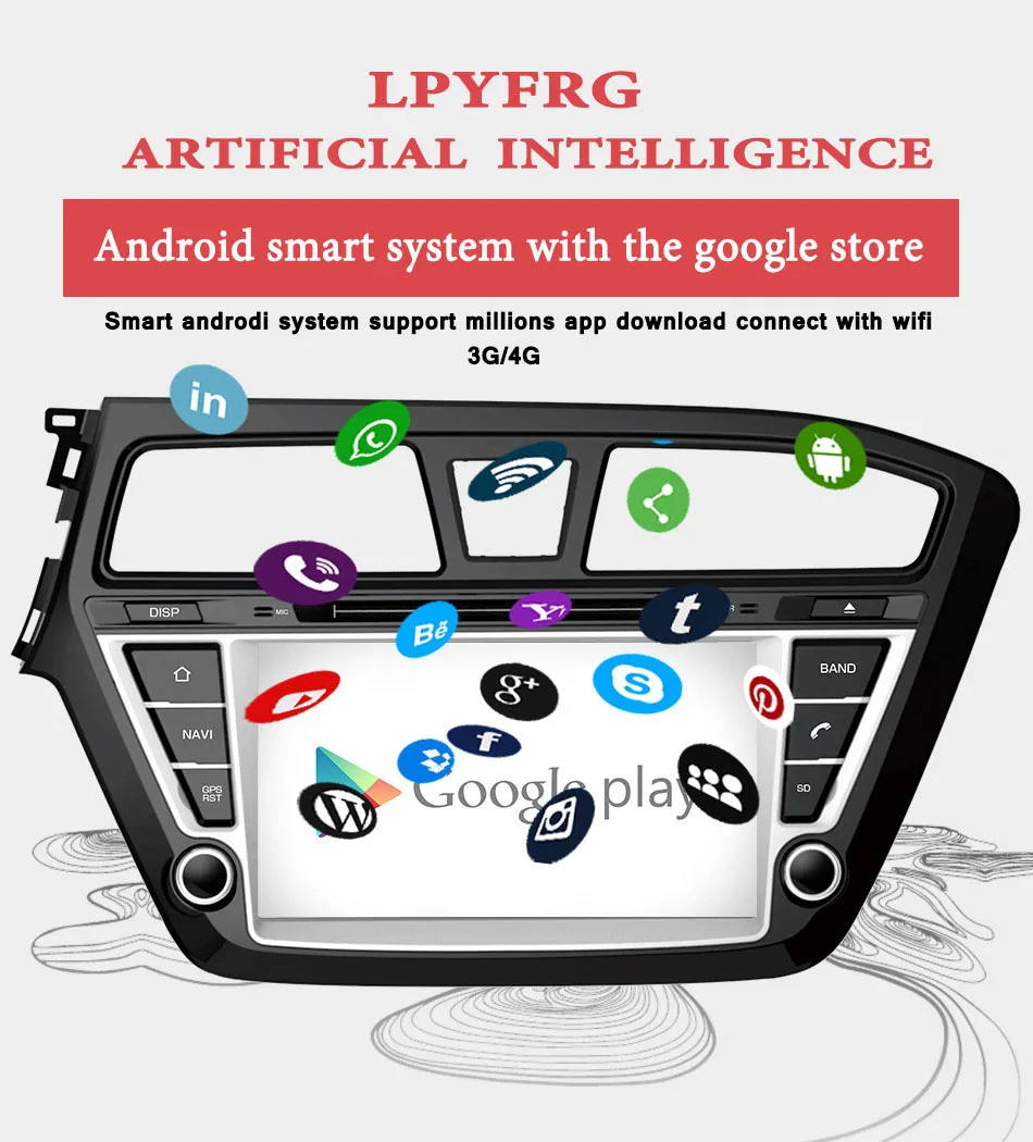 Octa core Android 9,0 Fit HYUNDAI I20 автомобильный DVD плеер gps радиоприемник cd аудио радио навигации мультимедийный ПК